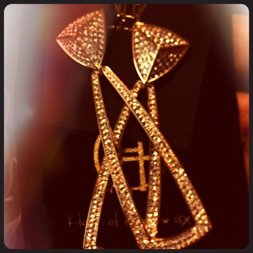 House of Harlow 1960 Mesa DoorKnocker Earrings NEW